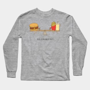 balanced diet Long Sleeve T-Shirt